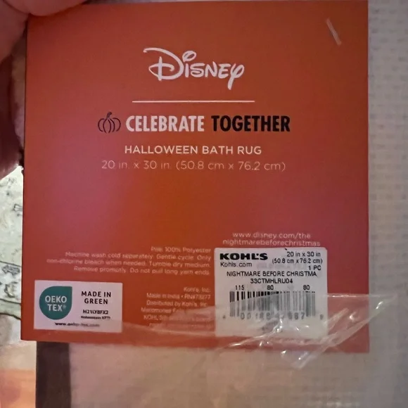 Disney Nightmare Before Christmas Bath Rug NWT - Picture 5 of 5